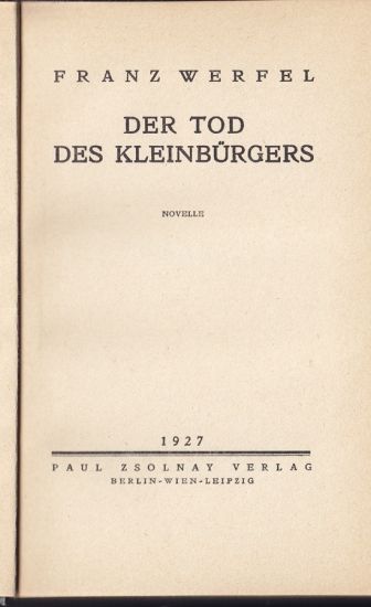 Der Tod des Kleinbürgers