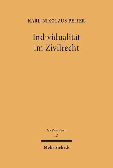 Individualität im Zivilrecht