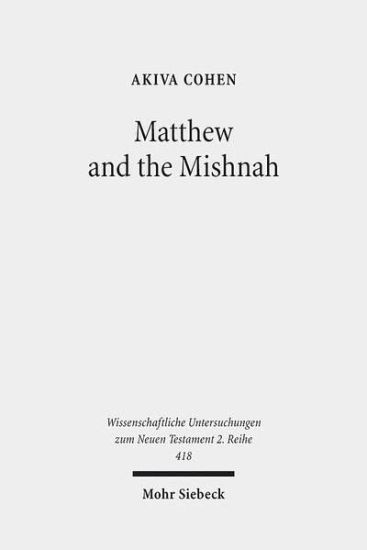 Matthew and the Mishnah