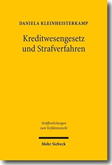 Kreditwesengesetz und Strafverfahren