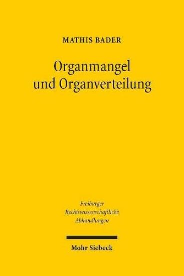 Organmangel und Organverteilung