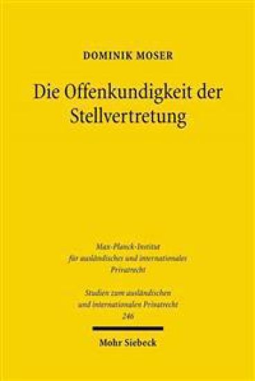 Die Offenkundigkeit der Stellvertretung