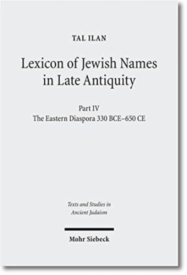 Lexicon of Jewish Names in Late Antiquity