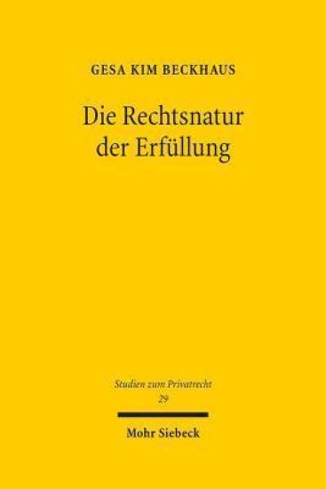 Die Rechtsnatur der Erfüllung