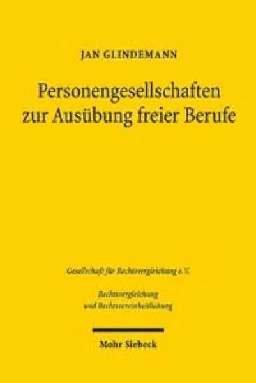 Personengesellschaften zur Ausübung freier Berufe