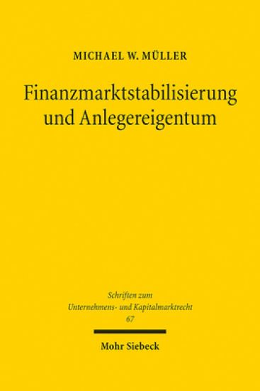 Finanzmarktstabilisierung und Anlegereigentum