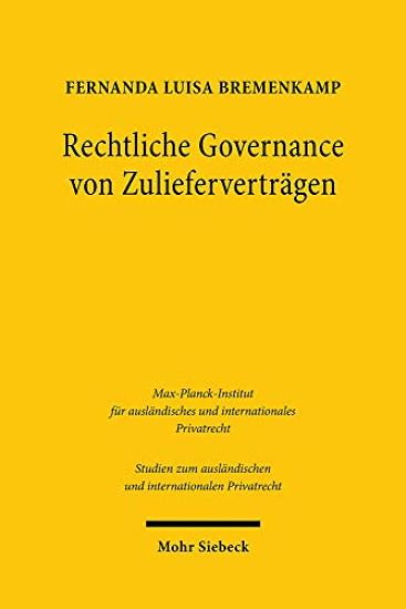Rechtliche Governance von Zulieferverträgen