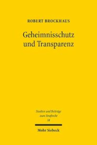 Geheimnisschutz und Transparenz