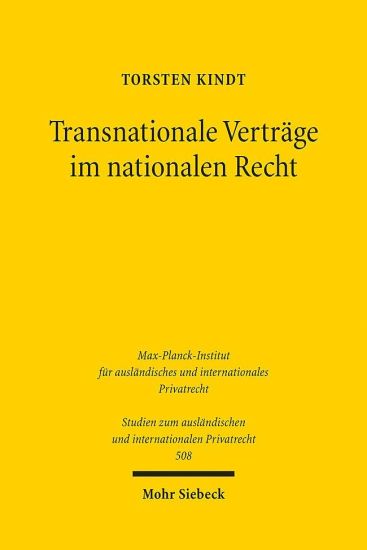 Transnationale Verträge im nationalen Recht