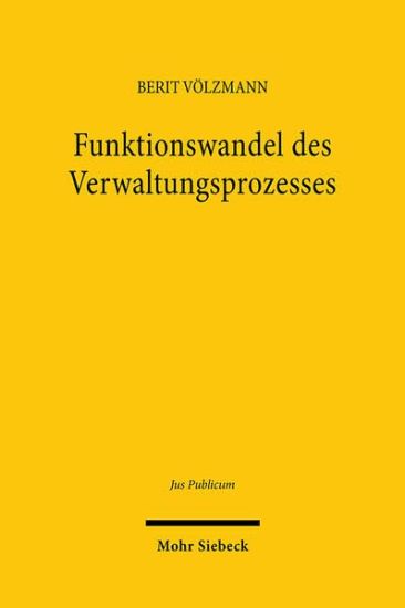 Funktionswandel des Verwaltungsprozesses