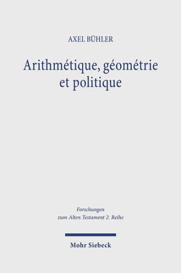 Arithmétique, géométrie et politique
