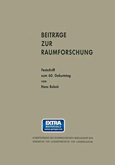 Beiträge zur Raumforschung