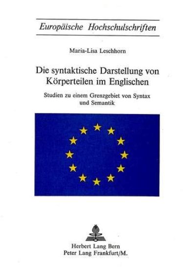 Die Syntaktische Darstellung Von Koerperteilen Im Englischen