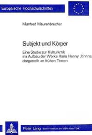 Subjekt Und Koerper
