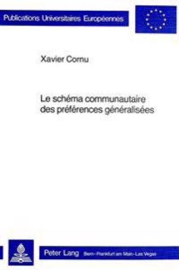 Le Schéma Communautaire Des Préférences Généralisées