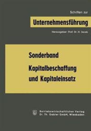 Kapitalbeschaffung und Kapitaleinsatz
