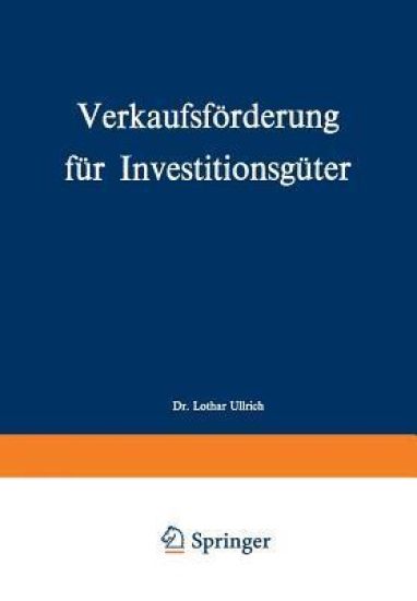 Verkaufsförderung für Investitionsgüter
