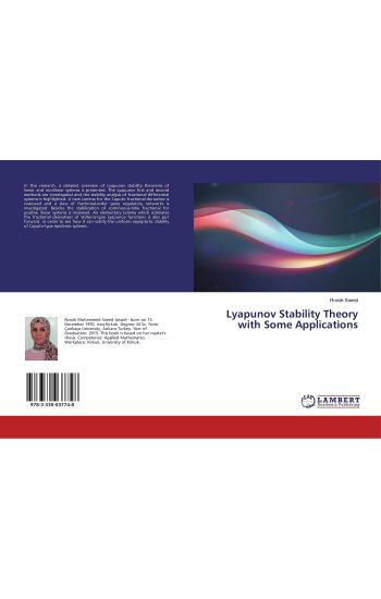 Lyapunov Stability Theory with Some Applications