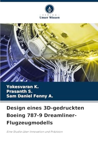 Design eines 3D-gedruckten Boeing 787-9 Dreamliner-Flugzeugmodells