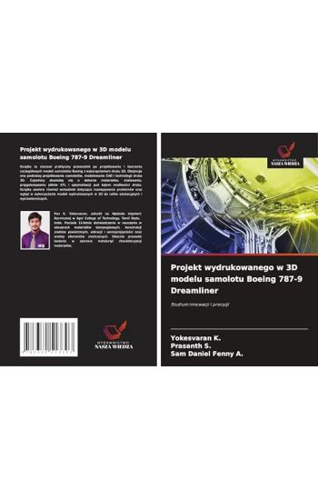 Projekt wydrukowanego w 3D modelu samolotu Boeing 787-9 Dreamliner