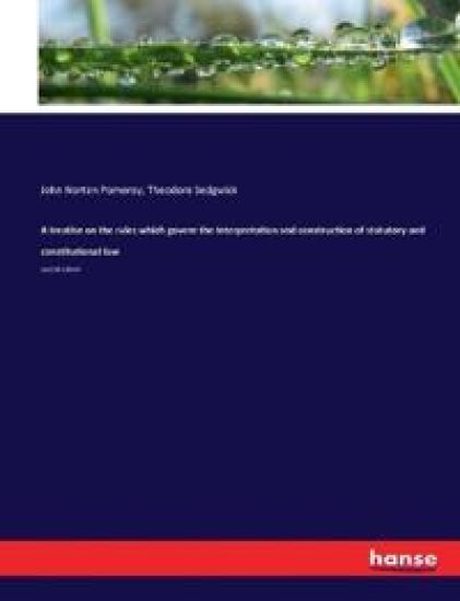 A treatise on the rules which govern the interpretation and construction of statutory and constitutional law