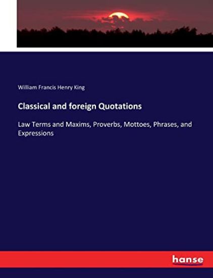 Classical and foreign Quotations