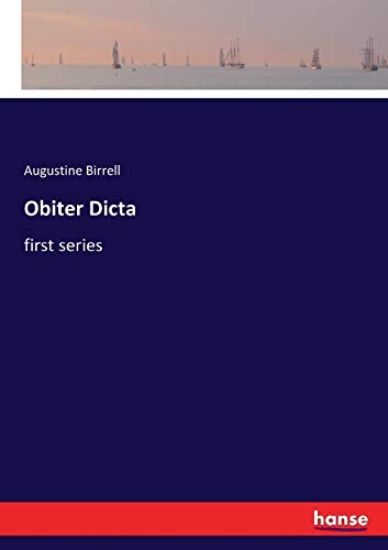 Obiter Dicta
