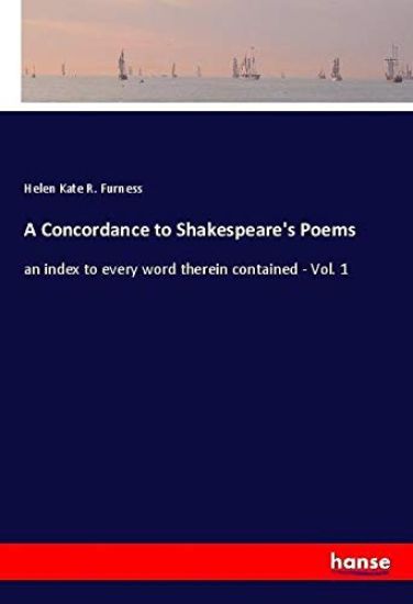 A Concordance to Shakespeare's Poems