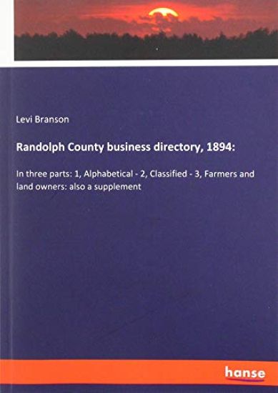 Randolph County business directory, 1894: