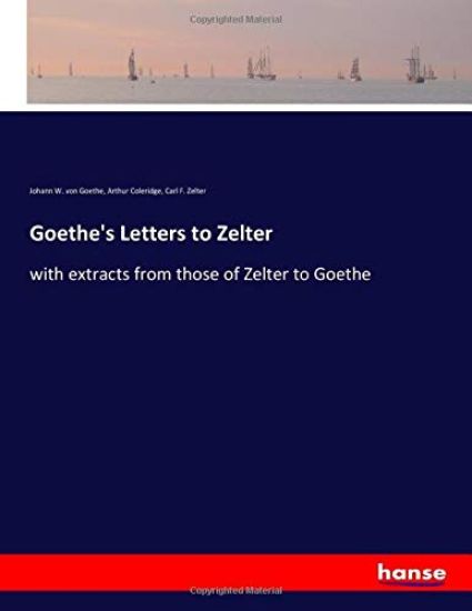 Goethe's Letters to Zelter