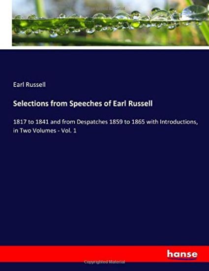 Selections from Speeches of Earl Russell