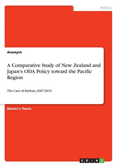 A Comparative Study of New Zealand and Japan's ODA Policy toward the Pacific Region