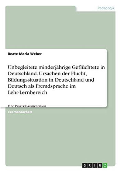 Unbegleitete minderjährige Geflüchtete in Deutschland. Ursachen der Flucht, Bildungssituation in Deutschland und Deutsch als Fremdsprache im Lehr-Lernbereich