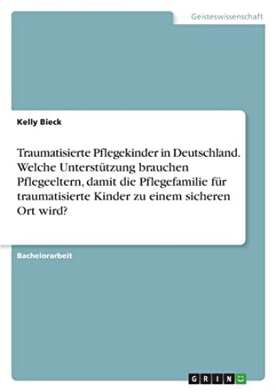 Traumatisierte Pflegekinder in Deutschland. Welche Unterstützung brauchen Pflegeeltern, damit die Pflegefamilie für traumatisierte Kinder zu einem sicheren Ort wird?