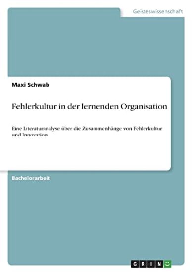 Fehlerkultur in der lernenden Organisation