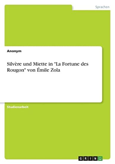 Silvère und Miette in "La Fortune des Rougon" von Émile Zola