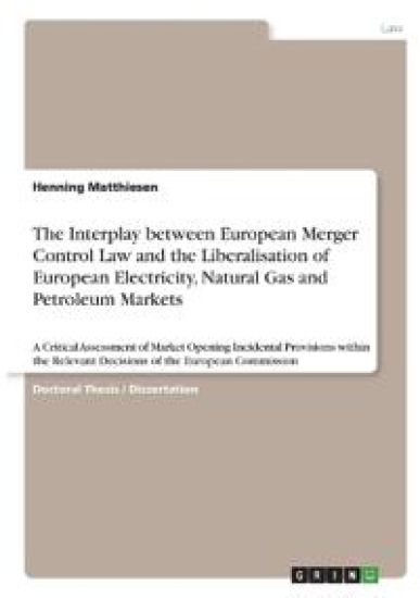 The Interplay between European Merger Control Law and the Liberalisation of European Electricity, Natural Gas and Petroleum Markets