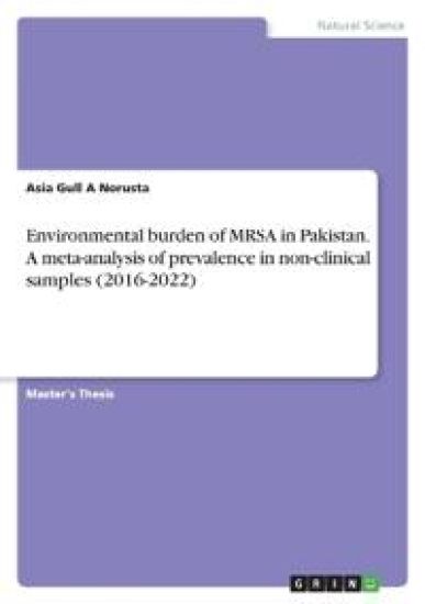 Environmental burden of MRSA in Pakistan. A meta-analysis of prevalence in non-clinical samples (2016-2022)