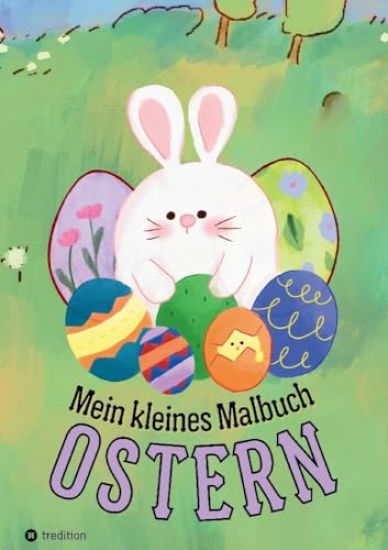 Mein kleines Malbuch Ostern: Oster und Frühling Ausmalbuch für Kinder, Erwachsene, Senioren, Mädchen, Jungen, Anfänger Einfache Bilder für Rentner, Malanfänger, Geschenk Ostern Mitbringsel Mitgebsel