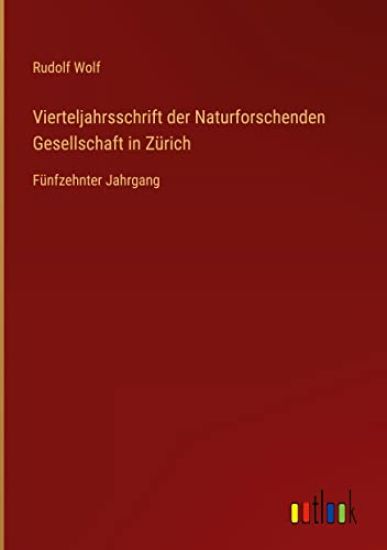 Vierteljahrsschrift der Naturforschenden Gesellschaft in Zürich