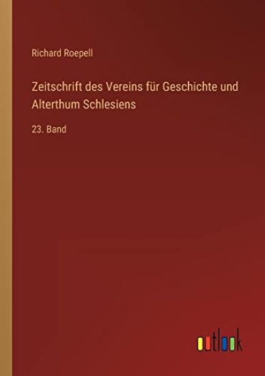 Zeitschrift des Vereins für Geschichte und Alterthum Schlesiens