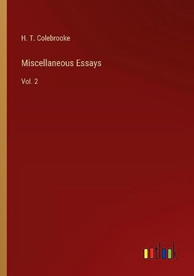 Miscellaneous Essays