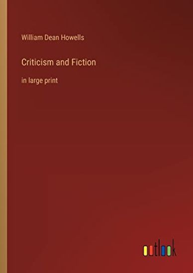 Criticism and Fiction