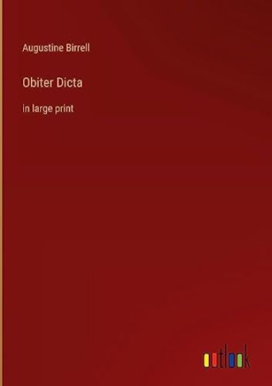Obiter Dicta