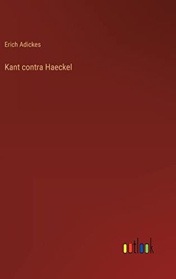 Kant contra Haeckel