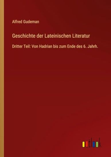 Geschichte der Lateinischen Literatur
