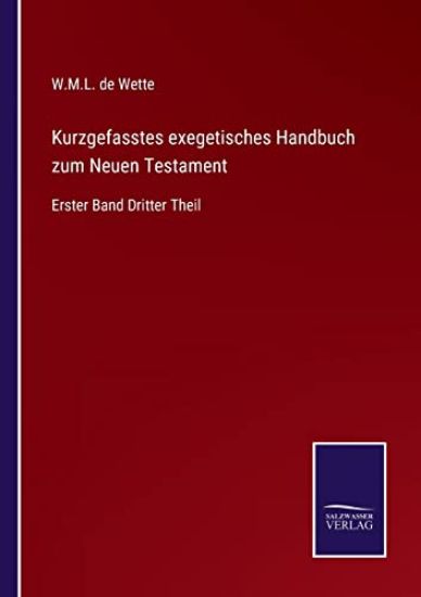 Kurzgefasstes exegetisches Handbuch zum Neuen Testament