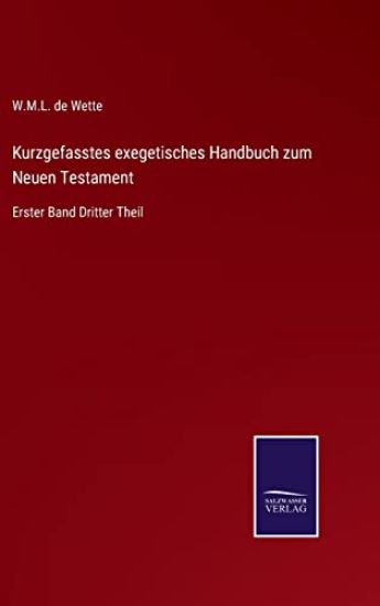 Kurzgefasstes exegetisches Handbuch zum Neuen Testament