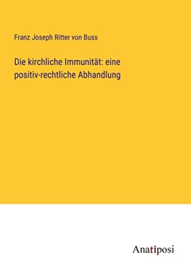 Die kirchliche Immunität