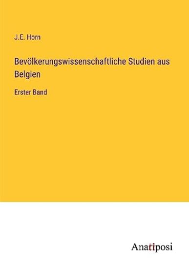 Bevölkerungswissenschaftliche Studien aus Belgien